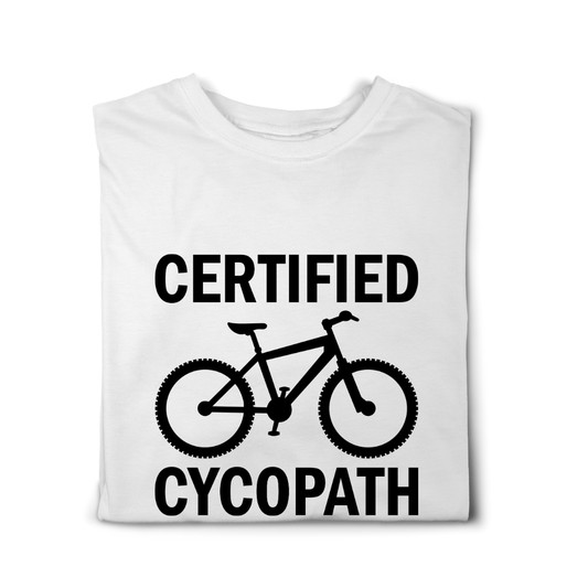 Simpli tshirt Certified Cycopath Tshirt