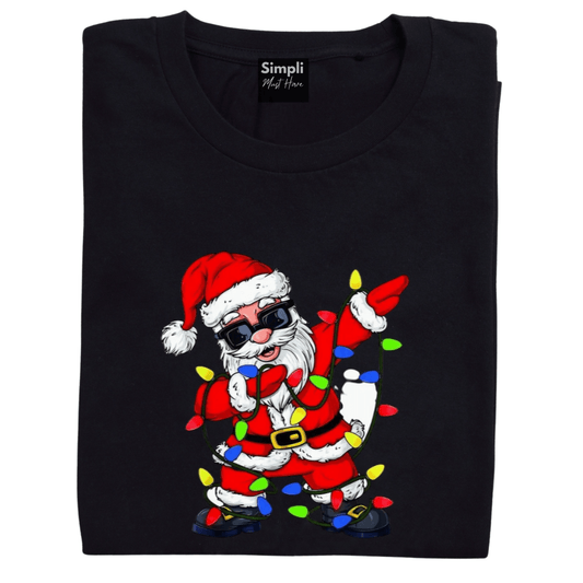 Simpli tshirt Dabbing Santa Tshirt