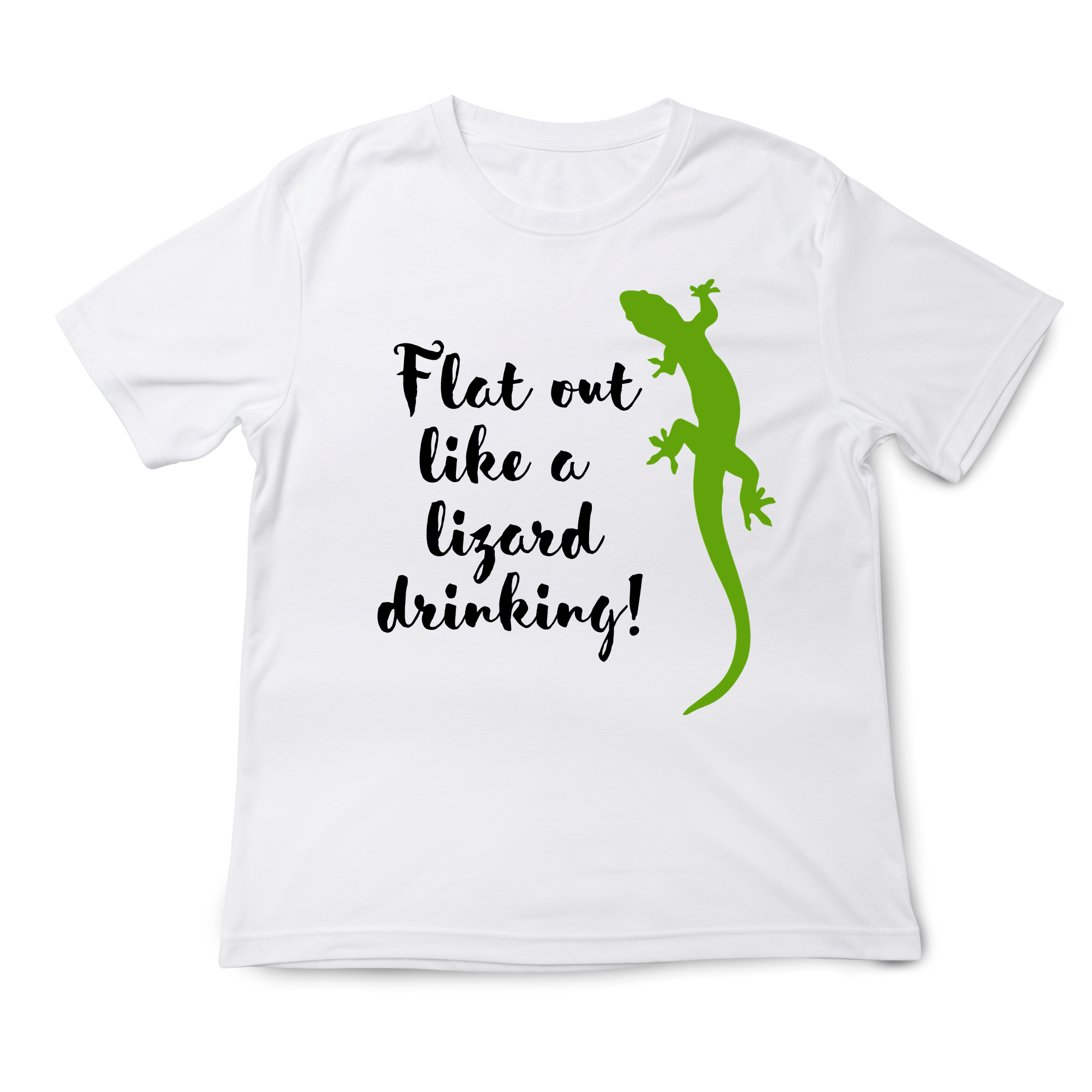 Simpli tshirt Flat Out Like a Lizard Drinking Tshirt