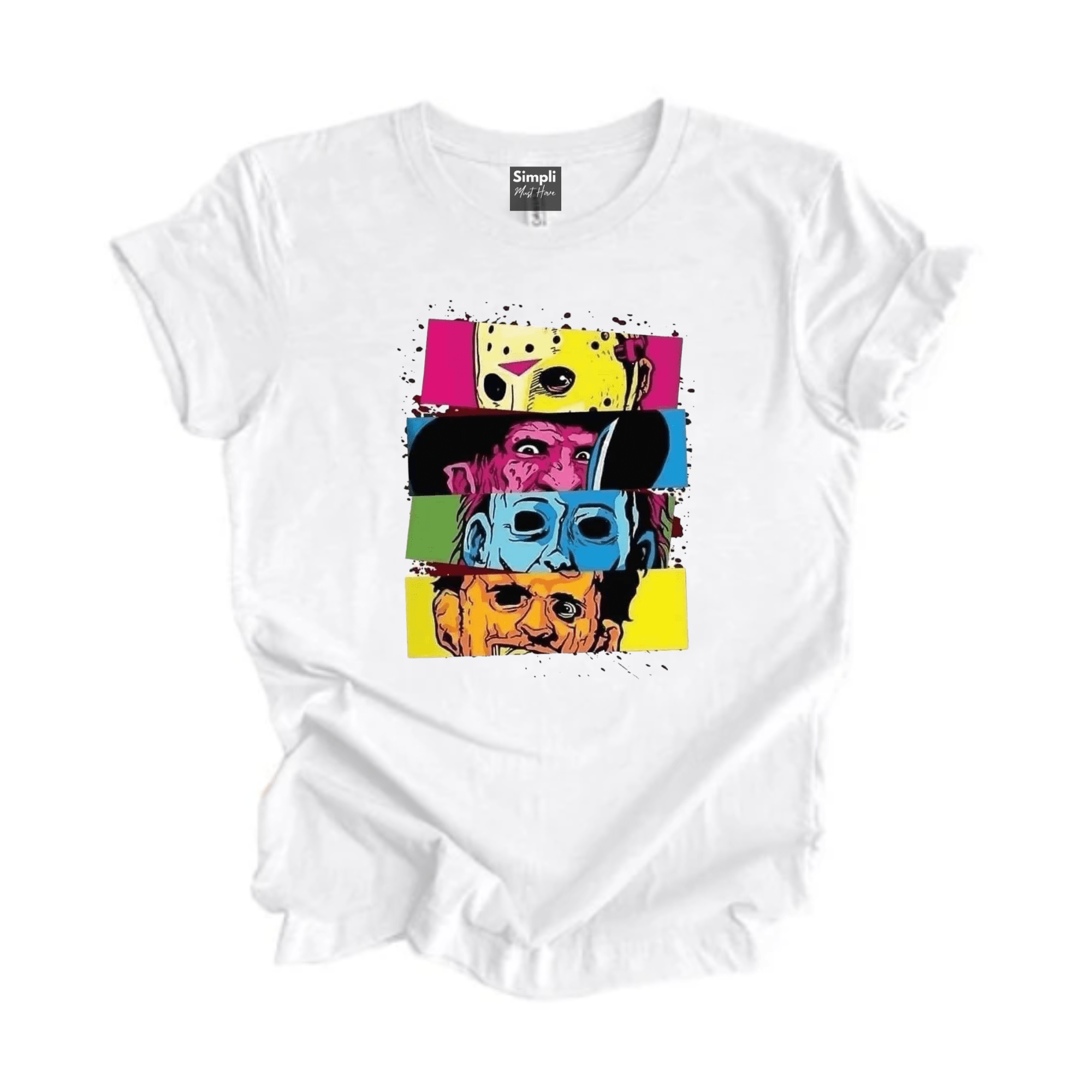 Simpli tshirt Horror Characters Bold Tshirt