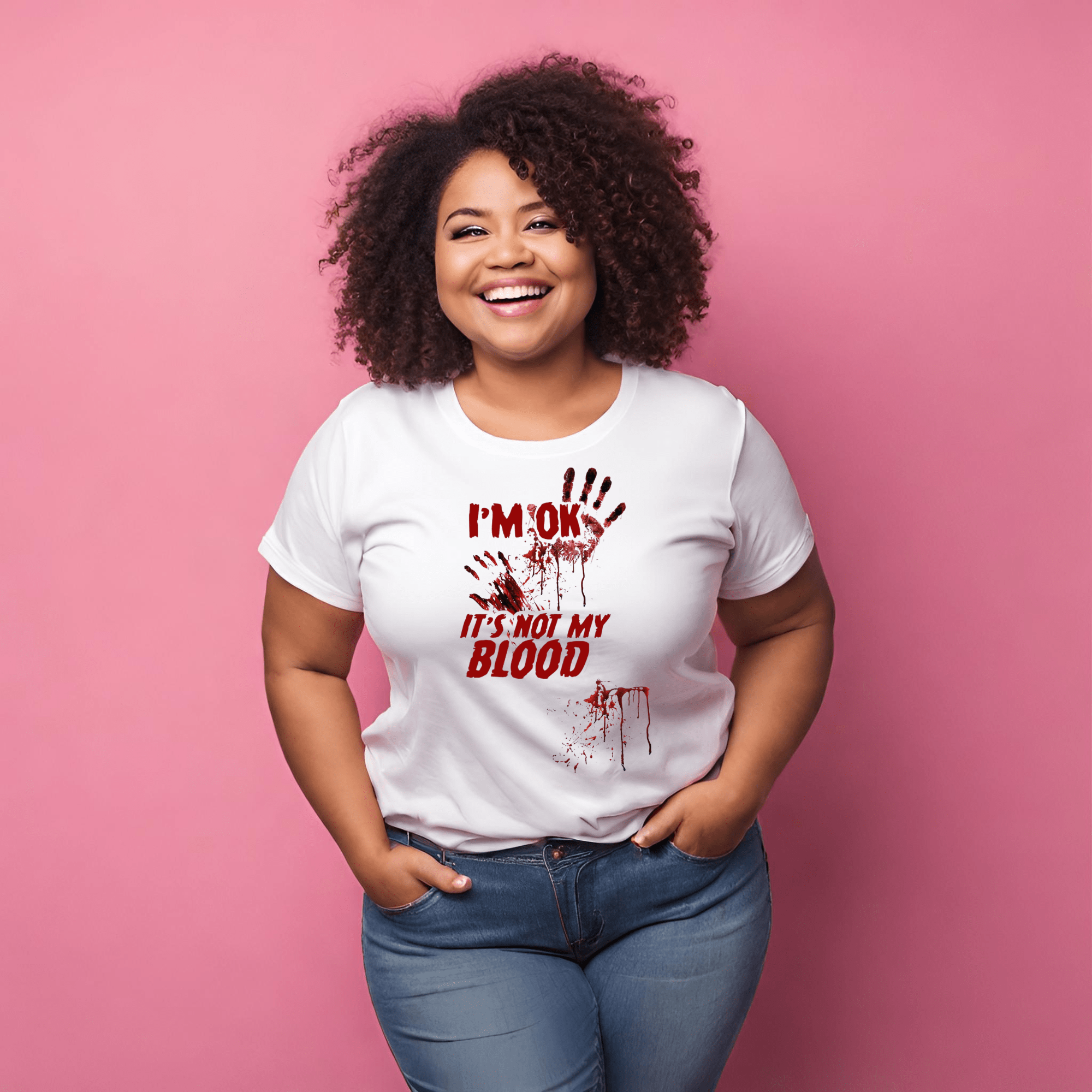 Simpli tshirt It's Ok It's Not My Blood Shirt