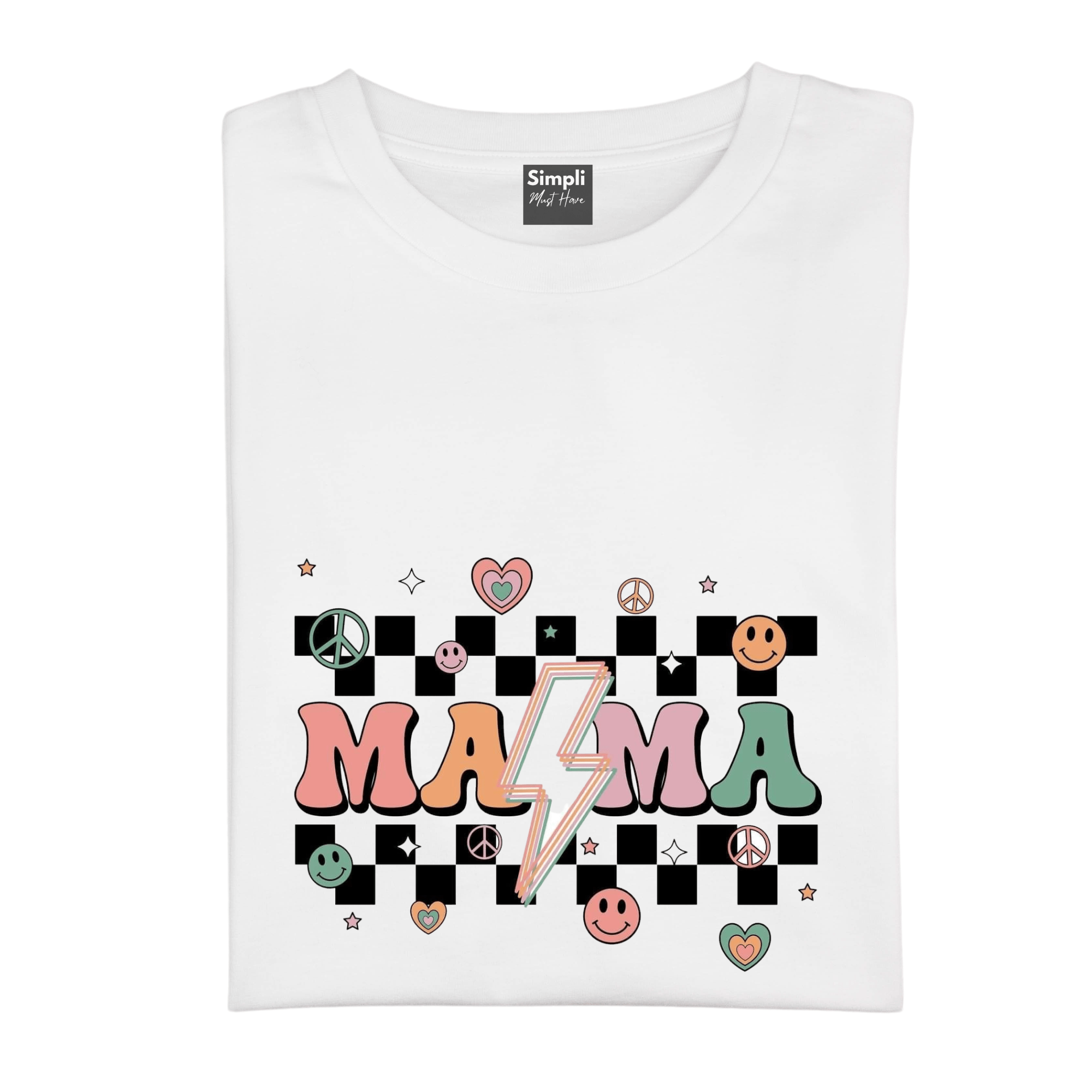 Simpli tshirt Mama Retro Tshirt
