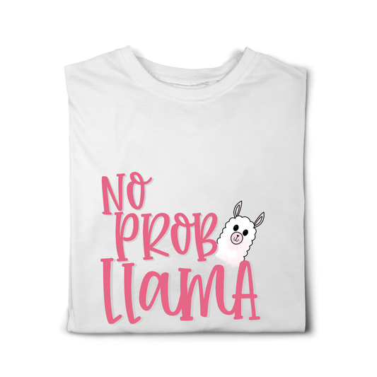 Simpli tshirt No Prob Llama Tshirt