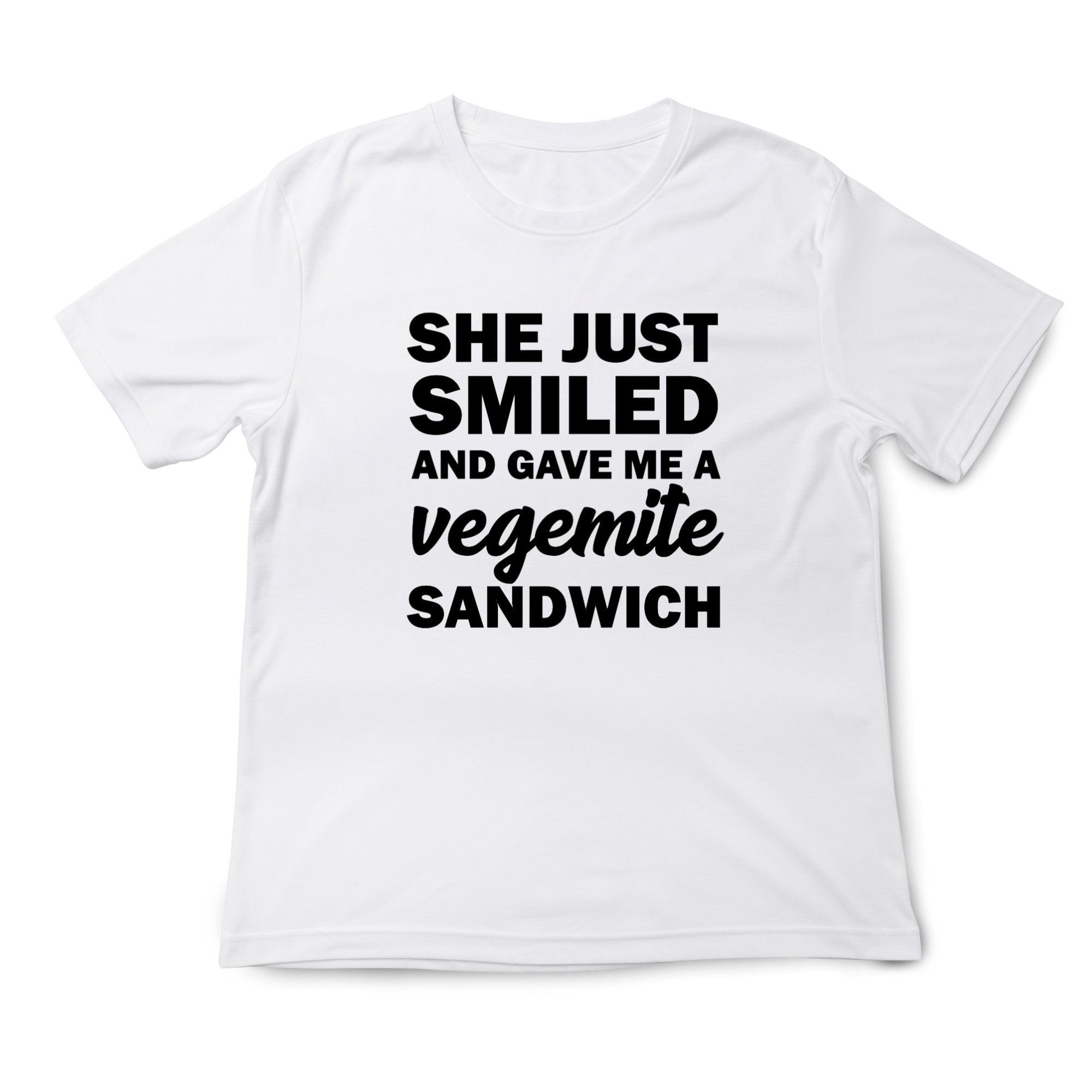 Simpli tshirt She Just Smiled and Gave Me a Vegemite Sandwich Tshirt