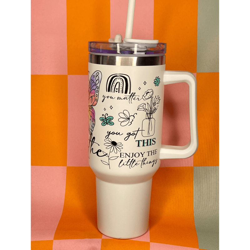 SimpliMust 40oz tumbler Just Breath 40oz Cup