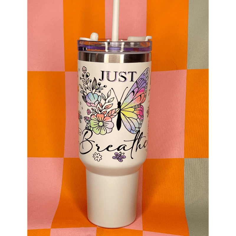 SimpliMust 40oz tumbler Just Breath 40oz Cup