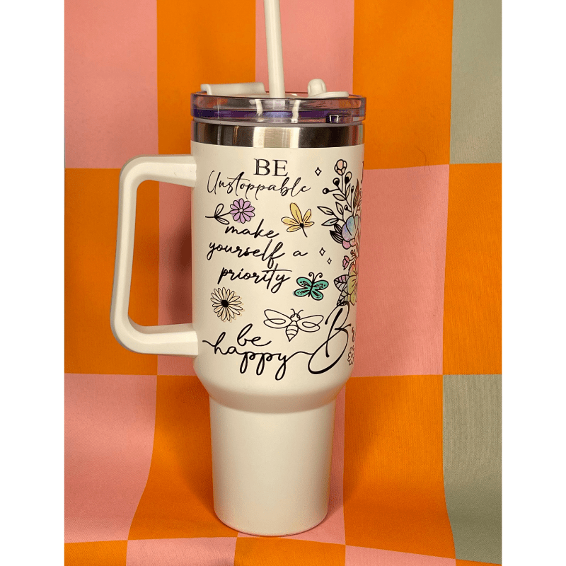 SimpliMust 40oz tumbler Just Breath 40oz Cup