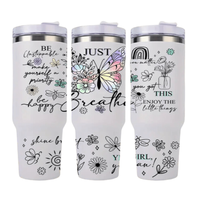 SimpliMust 40oz tumbler Just Breath 40oz Cup