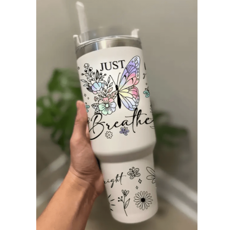 SimpliMust 40oz tumbler Just Breath 40oz Cup