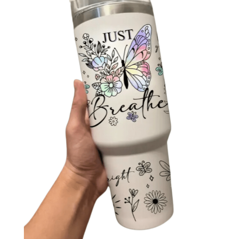 SimpliMust 40oz tumbler Just Breath 40oz Cup