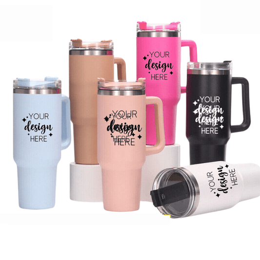 SimpliMust 40oz tumbler Personalised 40oz Tumbler with Handle