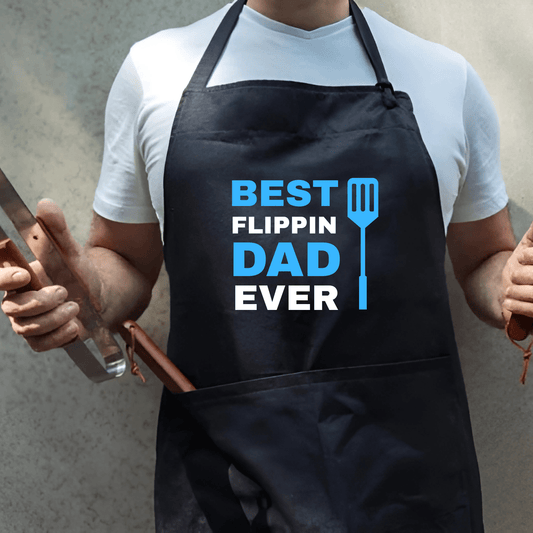 Aprons Best Flippin Dad Ever BBQ Apron Grandad Uncle Poppy