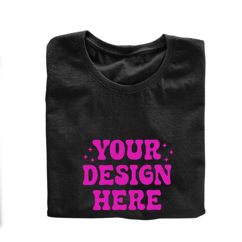 SimpliMust custom tshirt Personalised Black Tshirt