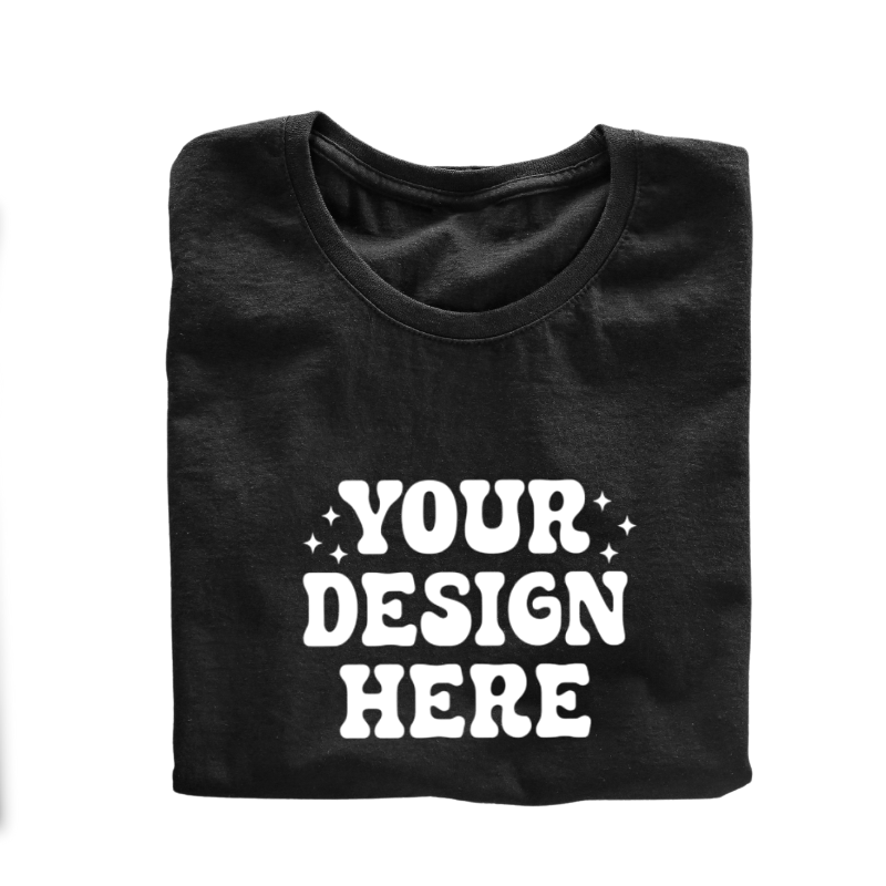 SimpliMust custom tshirt Personalised Black Tshirt