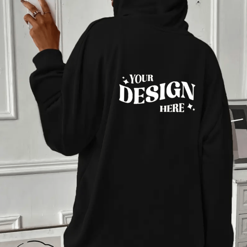 SimpliMust Jumper Personalised Hoodie - Black
