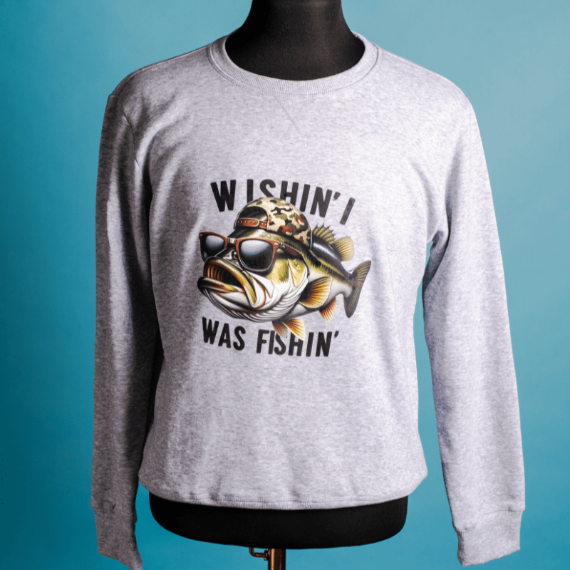 SimpliMust Jumper Wishin I Was Fishin Jumper