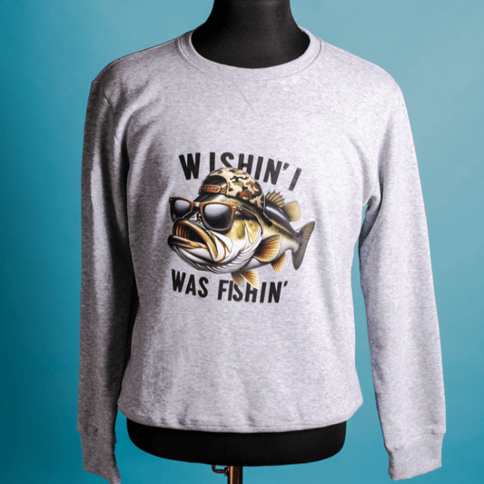 SimpliMust Jumper Wishin I Was Fishin Jumper