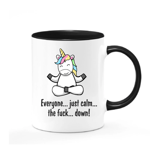 SimpliMust Mug Everyone Just Calm the Fuck Down Mug