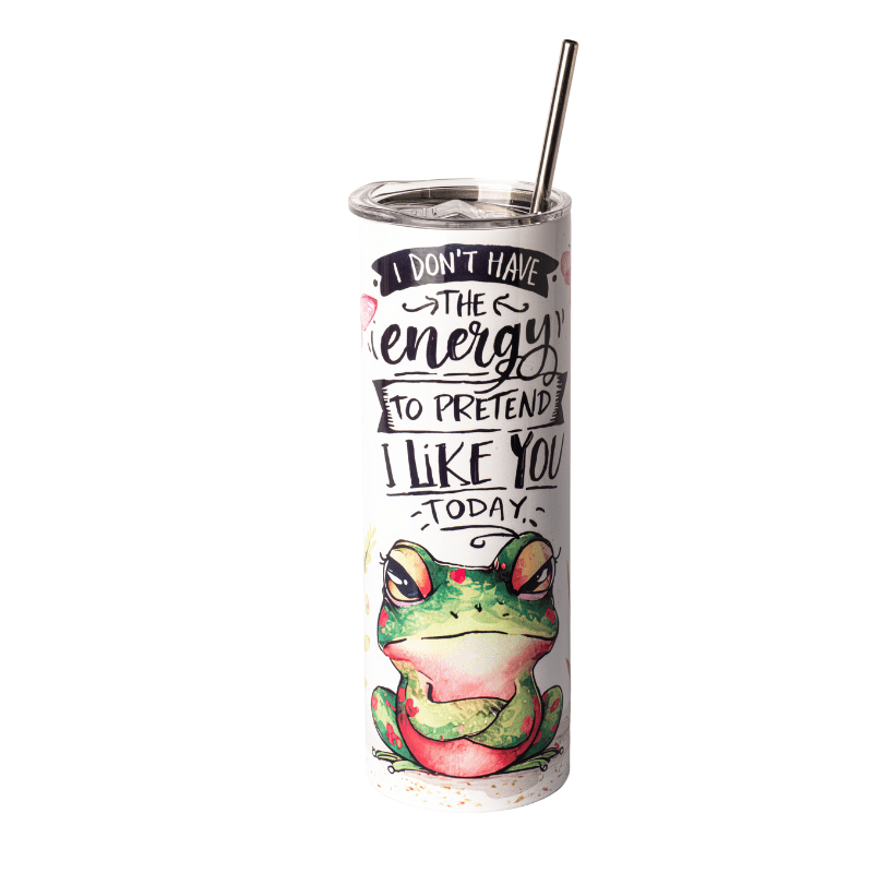 SimpliMust Mug I Don't Have the Energy 20oz Skinny Tumbler
