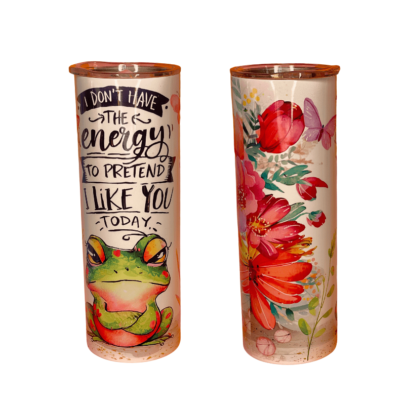 SimpliMust Mug I Don't Have the Energy 20oz Skinny Tumbler