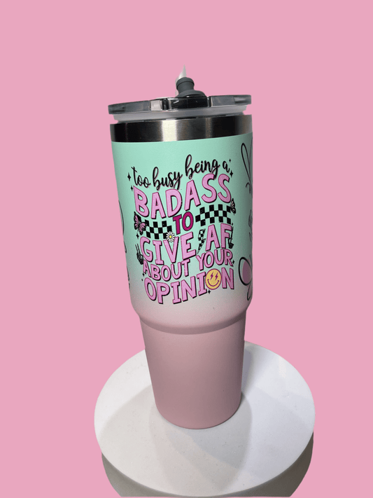 SimpliMust Too Busy Being a BADASS 30oz Tumbler