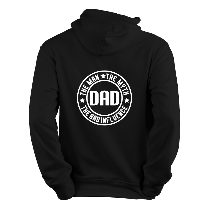 SimpliMust TShirt Dad The Man the Myth the Bad Influence
