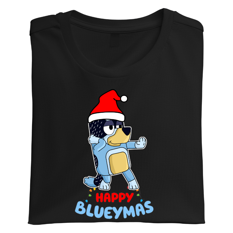 SimpliMust TShirt Happy Blueymas Matching Tshirts - Black