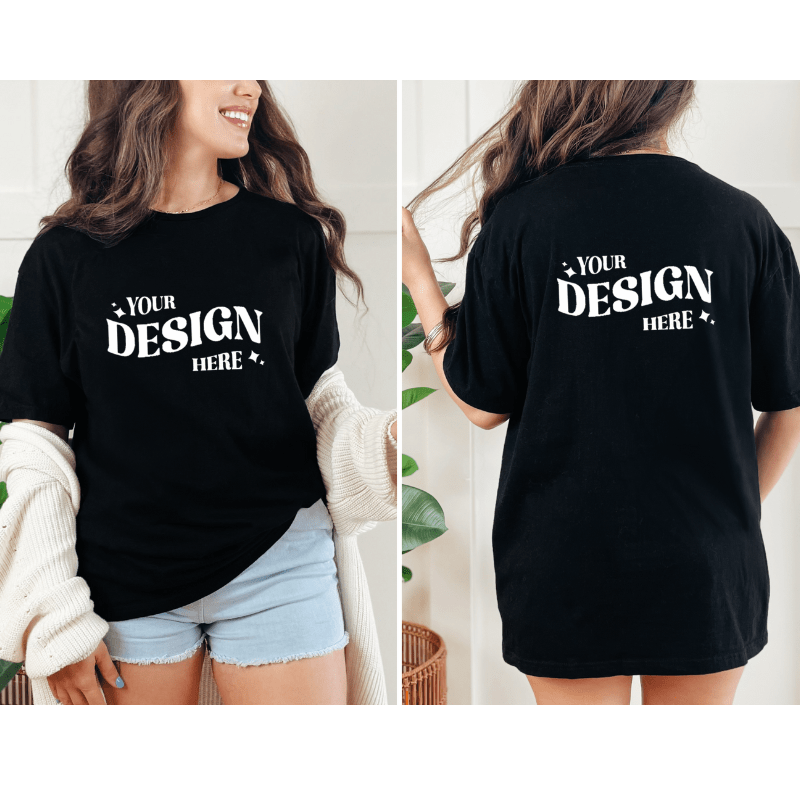 SimpliMust tshirt Personalised Tshirt - Black