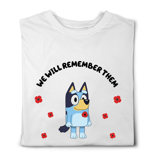 SimpliMust Tshirts Bluey Family We Will Remember Them Tshirts
