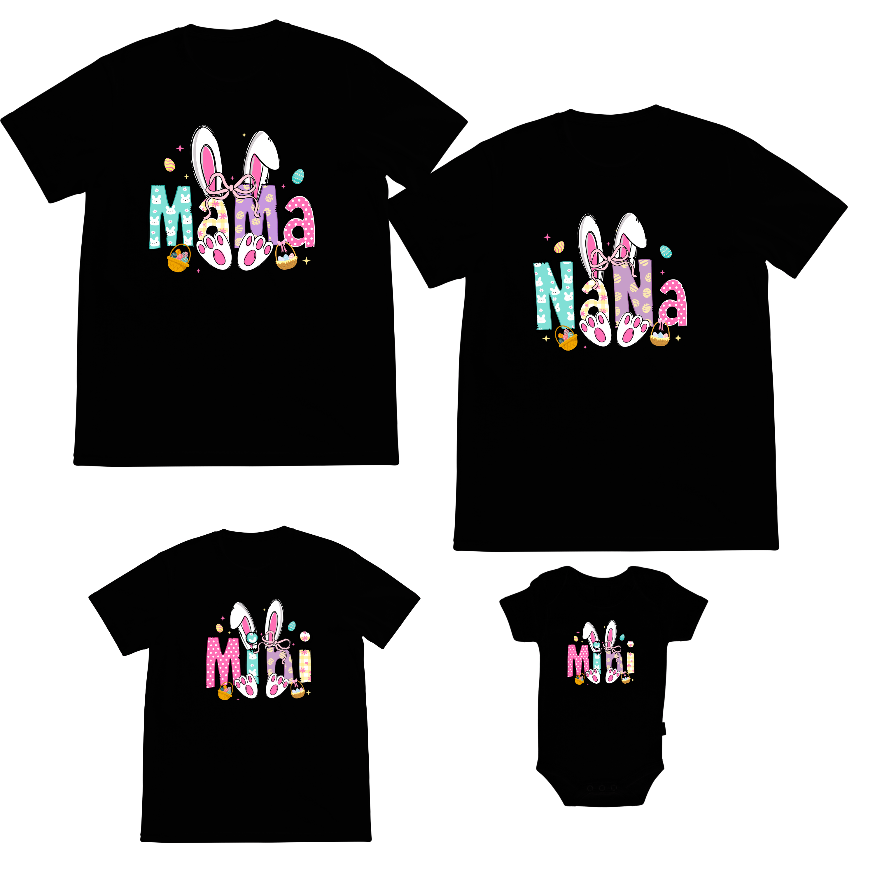 SimpliMust Tshirts Easter Matchy Tshirt - Personalised