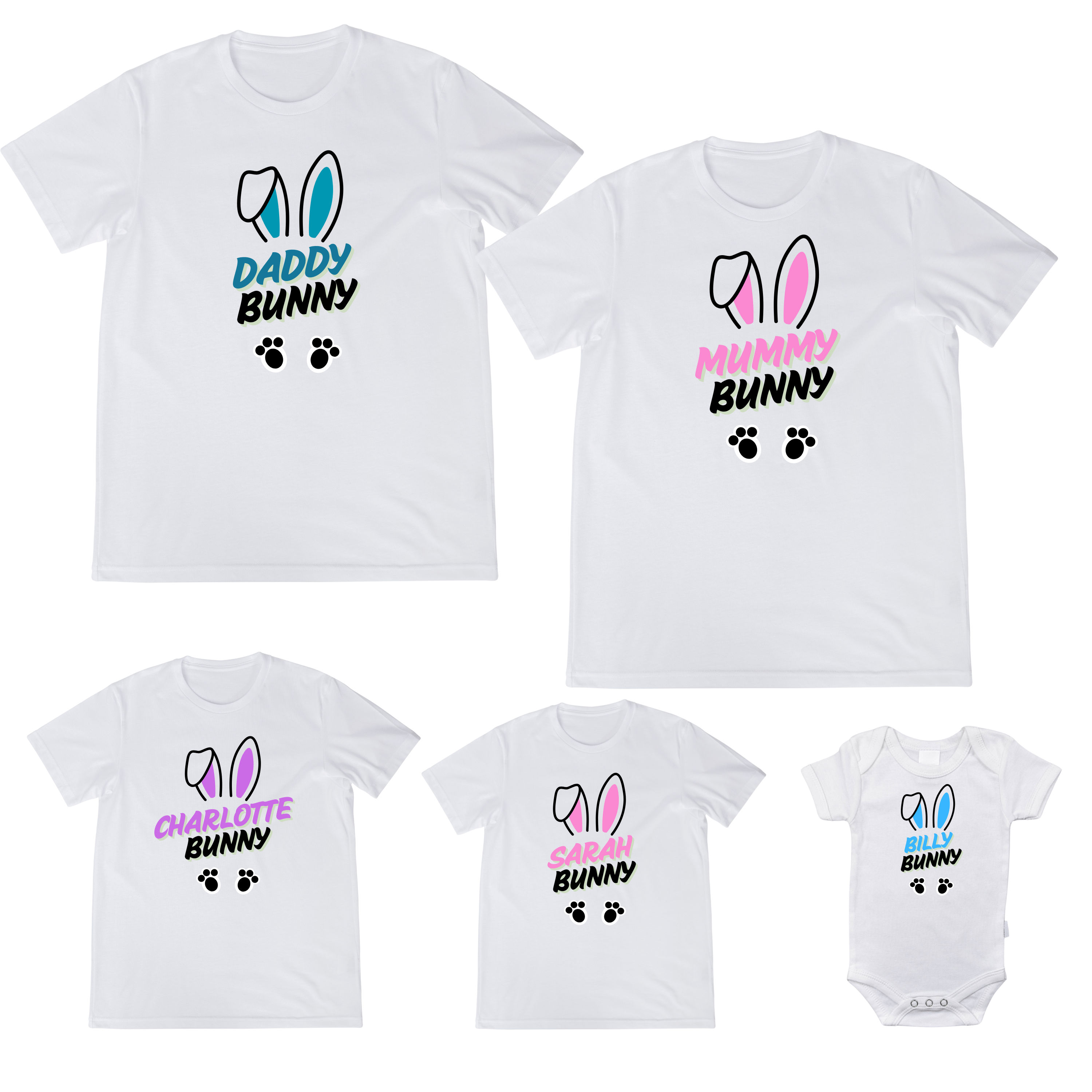 SimpliMust Tshirts Family Easter Tshirts - Personalised Easter  Tshirts