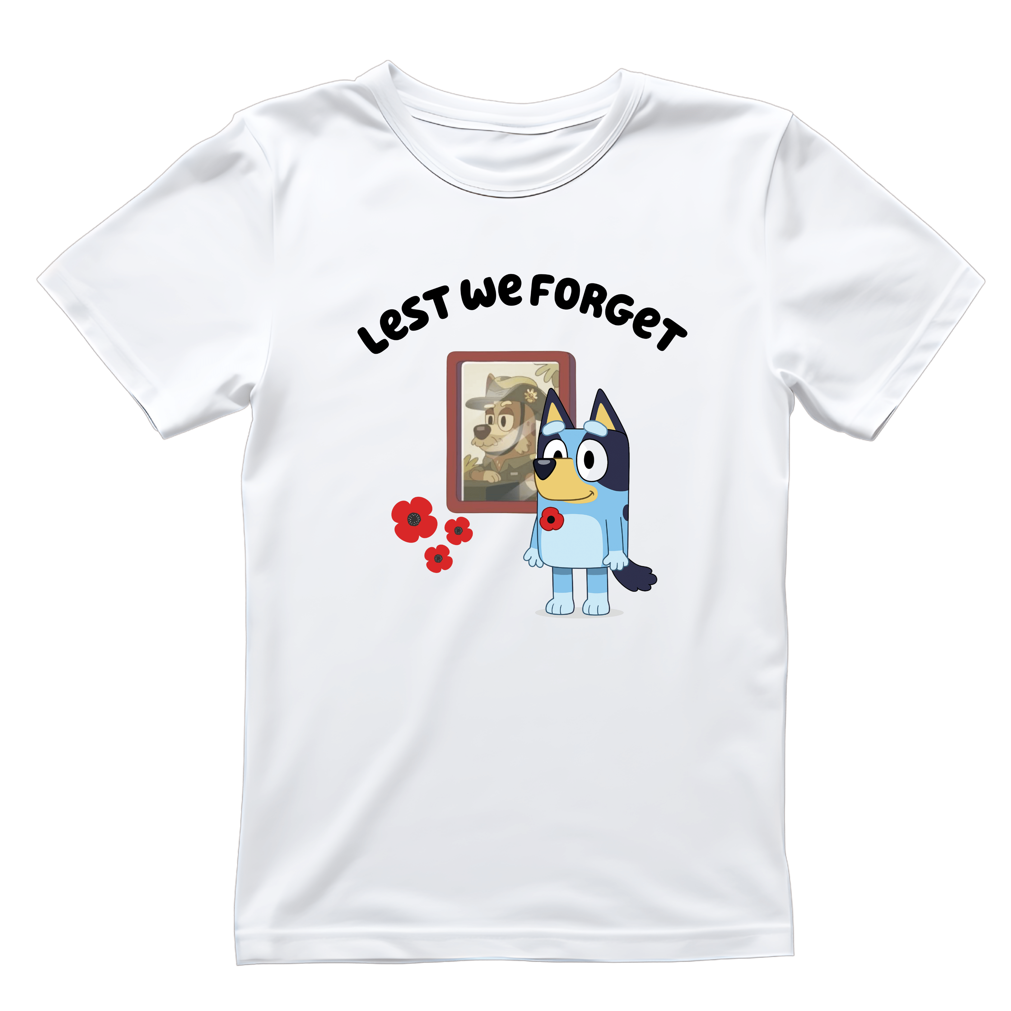 SimpliMust Tshirts Family Lest We Forget Bluey Tshirts