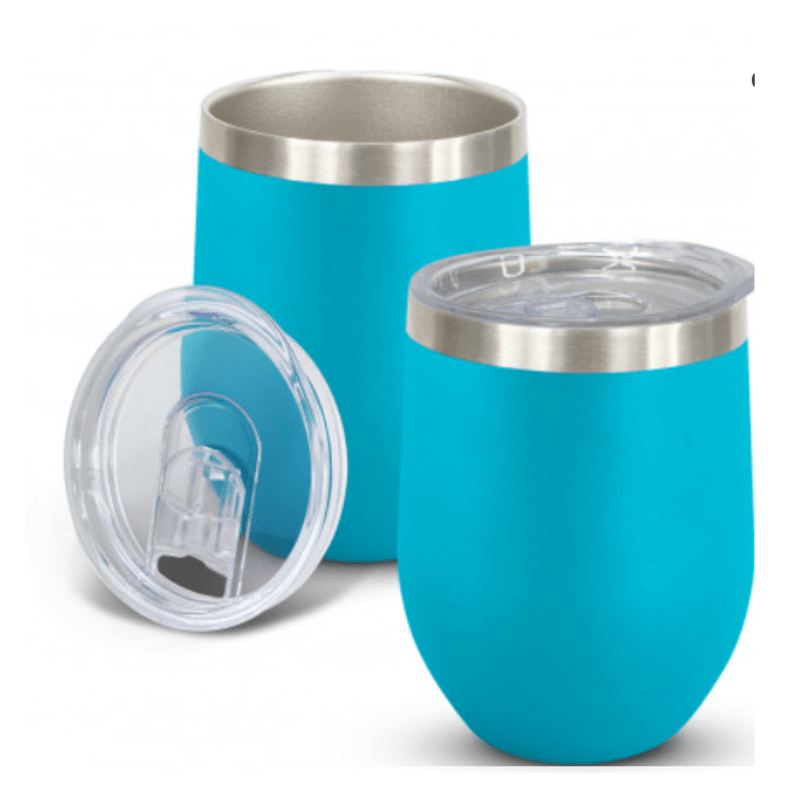 SimpliMust Tumblers Personalised Aqua 12oz Wine Tumbler