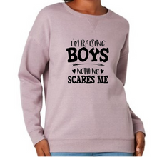 Load image into Gallery viewer, I&#39;m Raising Boys Nothing Scares Me Jumper
