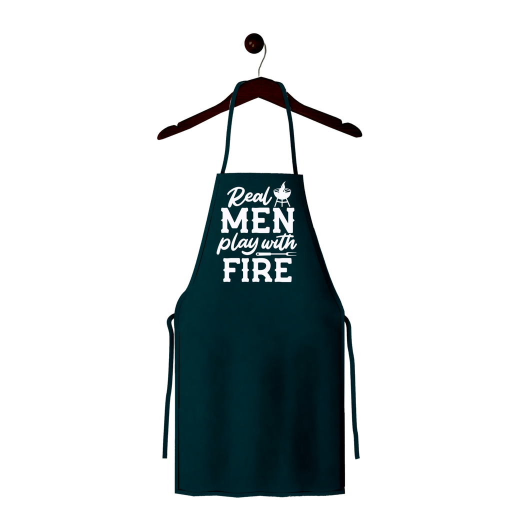 Real Men Play with Fire Apron