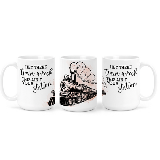 Train Wreck Mug