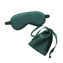 Load image into Gallery viewer, Personalised Emerald Satin Sleep Mask
