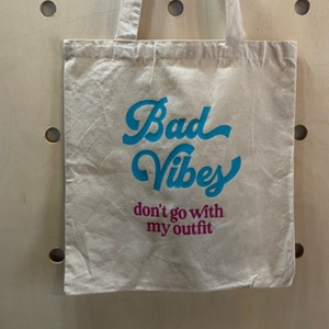 Bad Vibes Don't Go With My Outfit Tote Bag