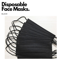 Load image into Gallery viewer, 3-Ply Face Masks x30 Pack - Black
