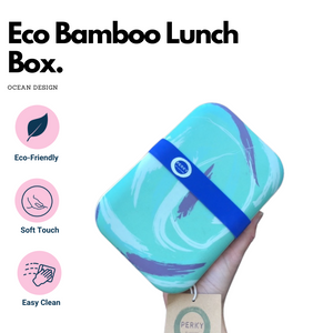 Simpli Eco Bamboo Lunch Box Ocean