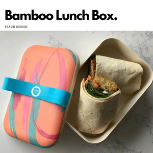 Eco Bamboo Lunch Box Peach