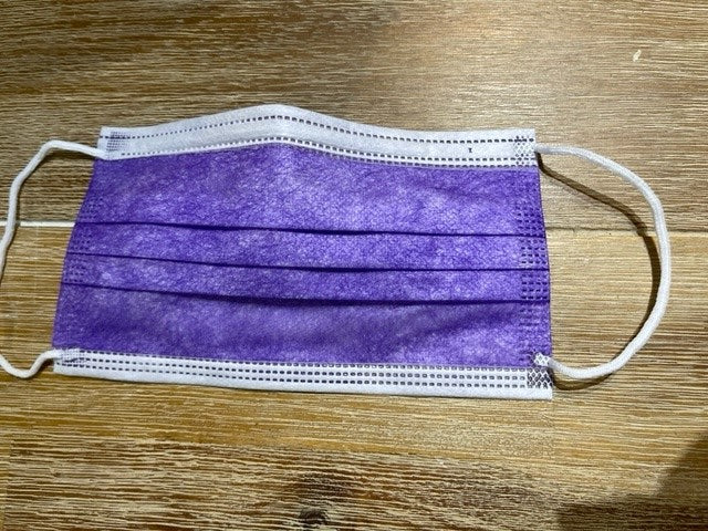 3-Ply Face Masks x30 Pack - Purple