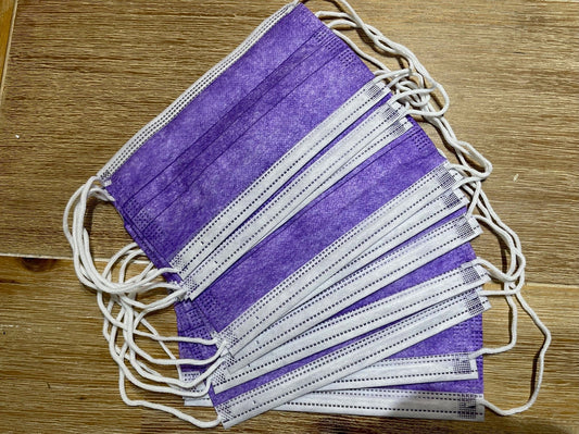 Simpli Face Masks 3-Ply Face Masks x30 Pack - Purple