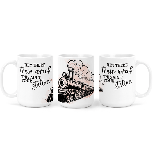 Simpli Hot Mess Express Train Wreck Mug