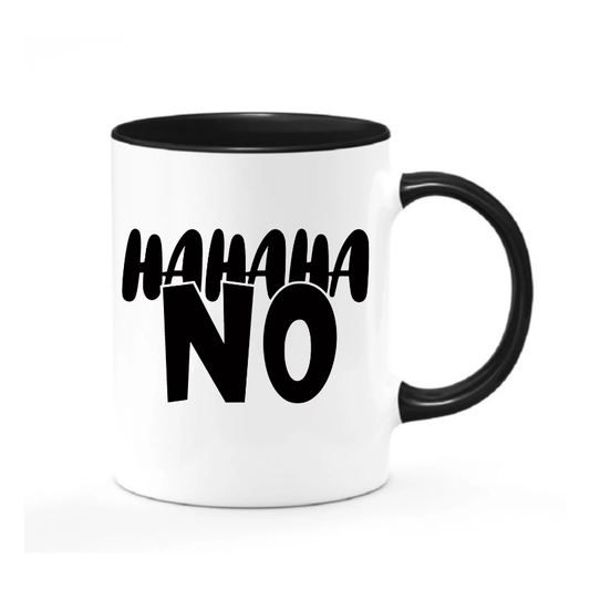 Simpli Mug Black HAHAHA No Mug