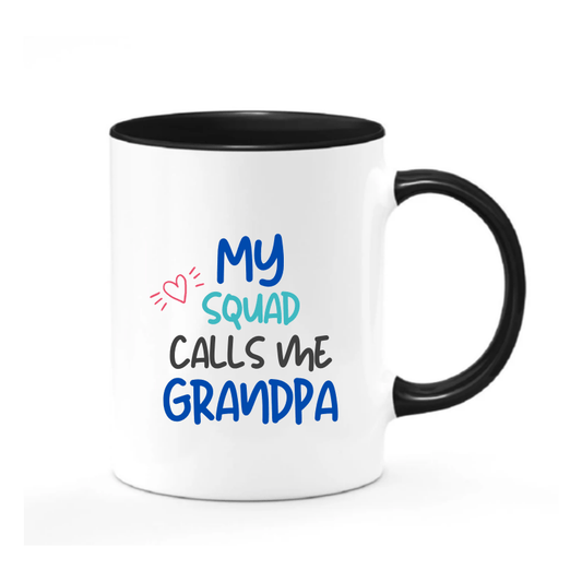 Simpli Mug My Squad Calls me Grandpa Ceramic Mug