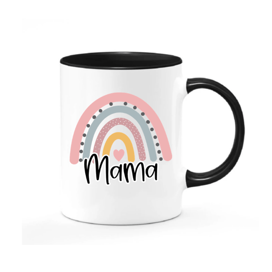 Simpli Mug White and Black Mama Mug