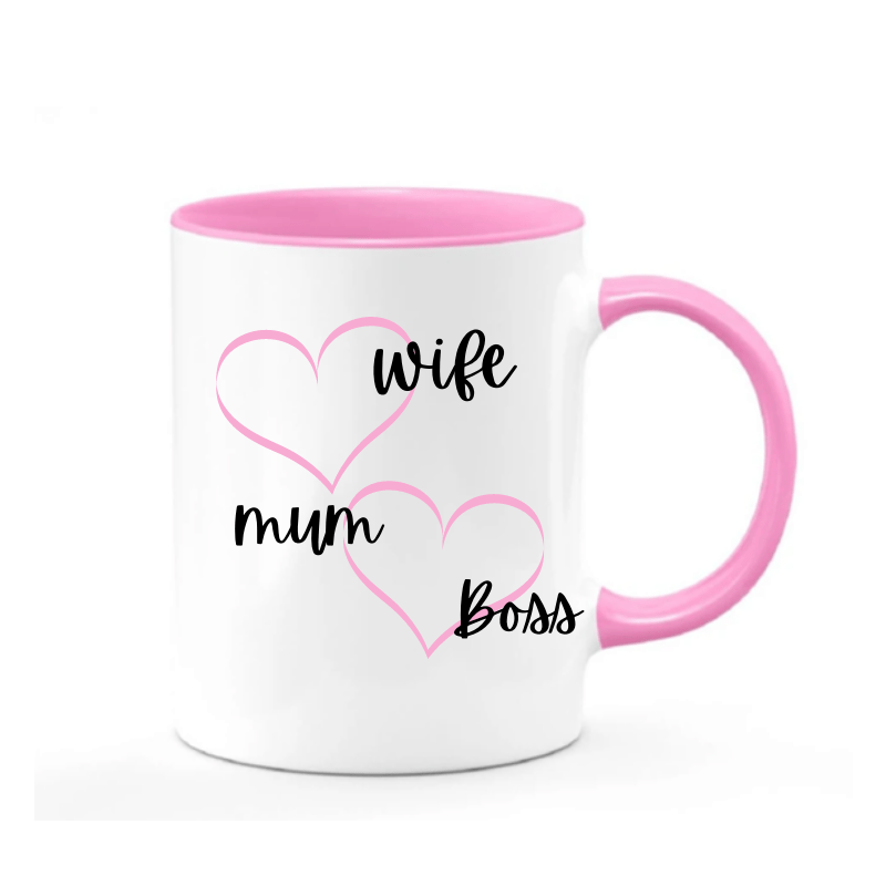 Simpli Mug Wife Mum Boss Ceramic Mug