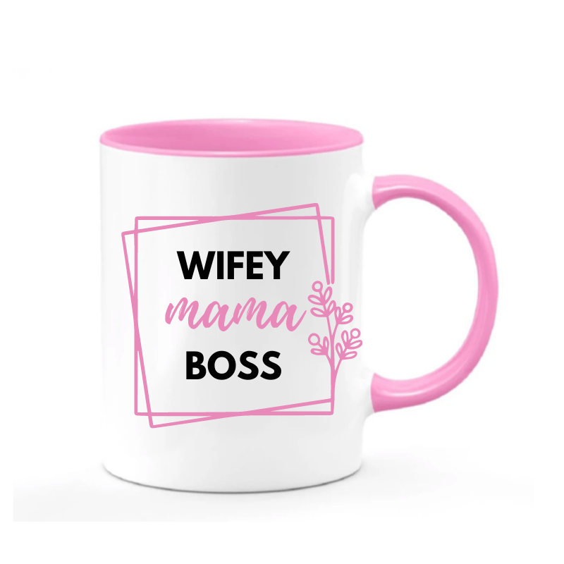 Simpli Mug Wifey Mama Boss Ceramic Mug