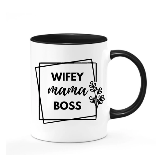 Simpli Mug Wifey Mama Boss Ceramic Mug